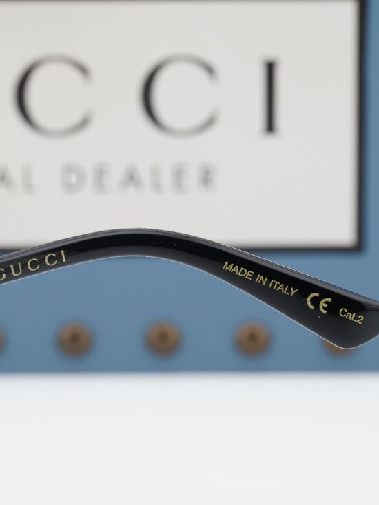Gucci GG0593SK 002 Square Sunglasses - Havana & Gold / Brown main image 10